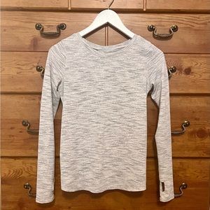 Zyia Active Split Back Long Sleeve Active Top in Womens XS